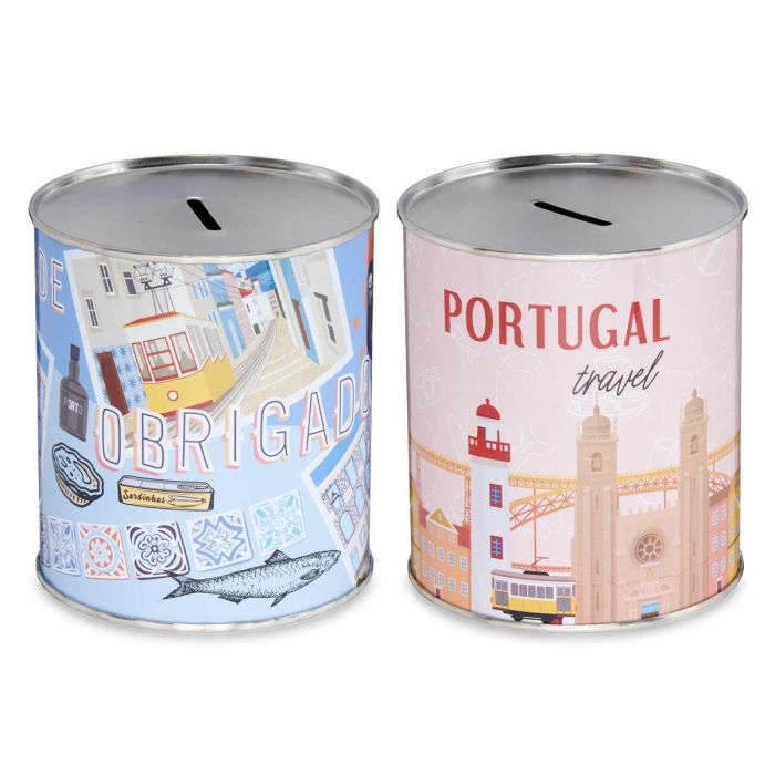Hucha Metal 1K Portugal Surtidos Pincello 10X11CM (12 Unidades) 1 Hucha Metal 1K Portugal Surtidos Pincello 10X11CM (12 Unidades) 1