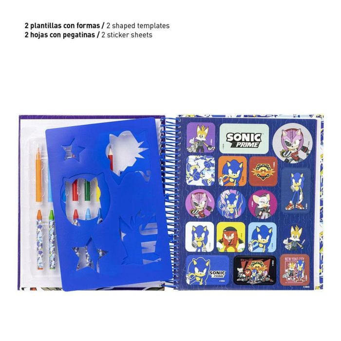 Album actividades coloreable sonic prime 3 Album actividades coloreable sonic prime 3