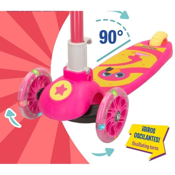 Patinete Scooter K3yriders Flamingo Rosa 4 Unidades 1 Patinete Scooter K3yriders Flamingo Rosa 4 Unidades 1
