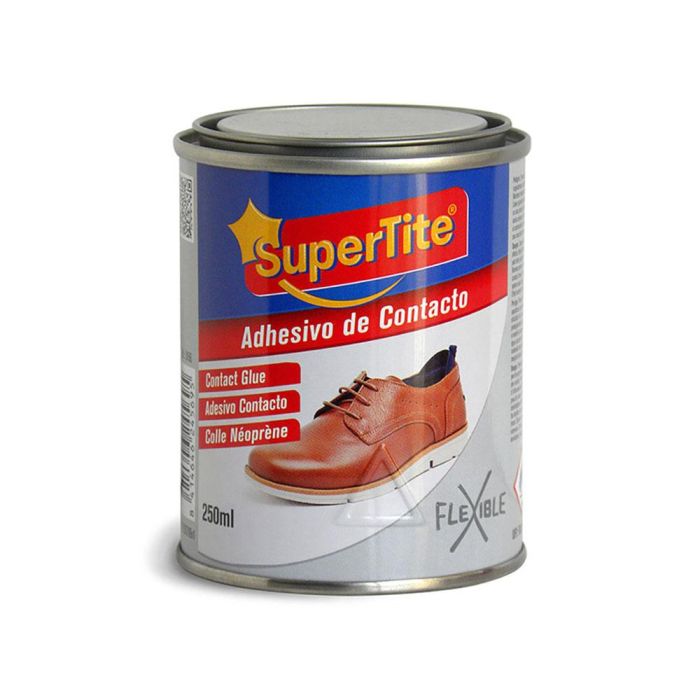 Supertite Adhesivo de contacto 250 ml multiusos para cuero, madera, fórmica - A2456