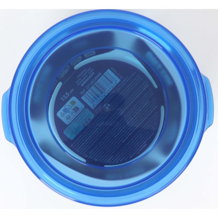 Fiambrera Redonda con Tapa Azul 13.5 cm - Quttin (12 Unidades) 3