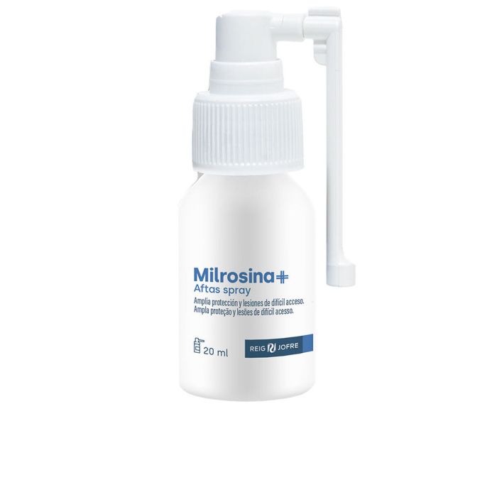 Milrosina+ Aftas Spray 20 ml | Alivio Inmediato y Protector Bucal con Ácido Hialurónico para Llagas y Encías Inflamadas