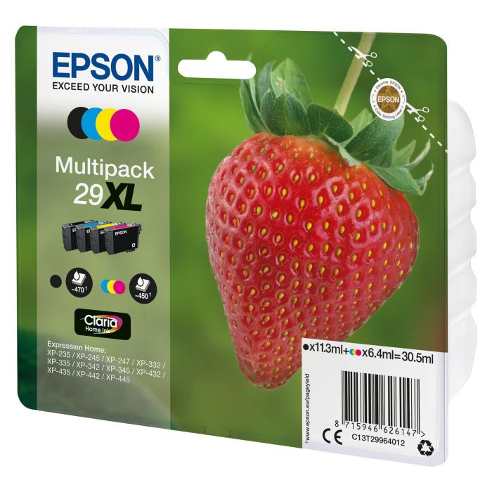 EPSON Expression Home XP-235/352 Cartucho Multipack 4 colores 29XL EPSON Expression Home XP-235/352 Cartucho Multipack 4 colores 29XL