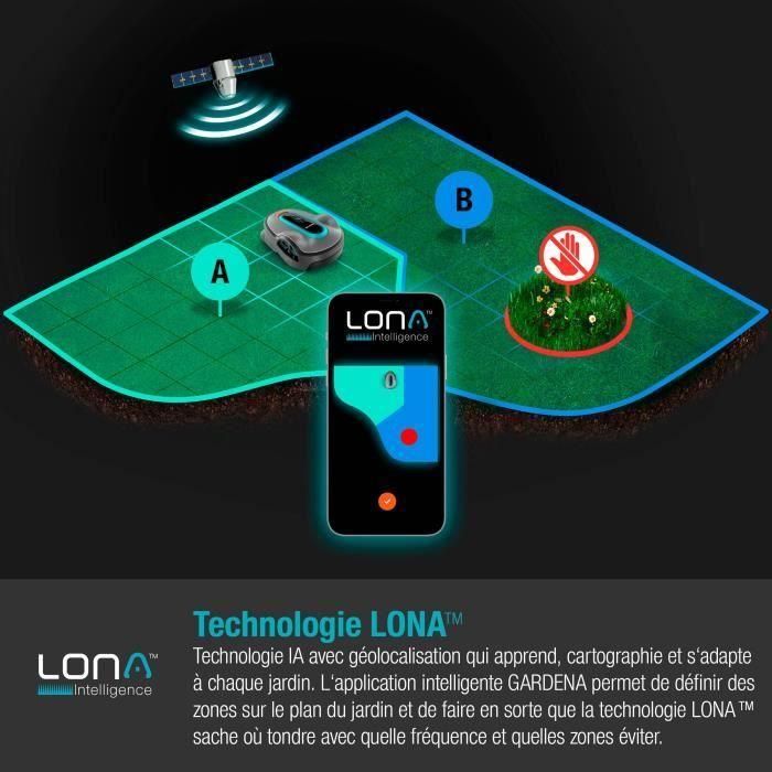 Gardena Smart Smart Smart Life 750 | Cortado en la lluvia y pasajes estrechos, aplicación, silenciador, cortante del robot 2 Gardena Smart Smart Smart Life 750 | Cortado en la lluvia y pasajes estrechos, aplicación, silenciador, cortante del robot 2