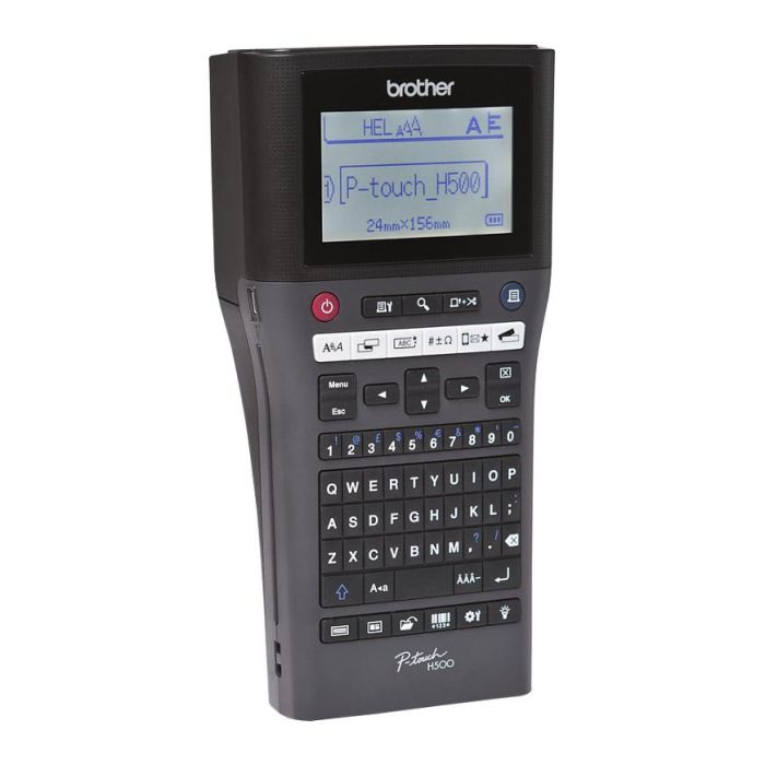 Brother Etiquetadora PT-H500 QWERTY, Conectividad Alámbrica, 30 mm/s, Negro 1