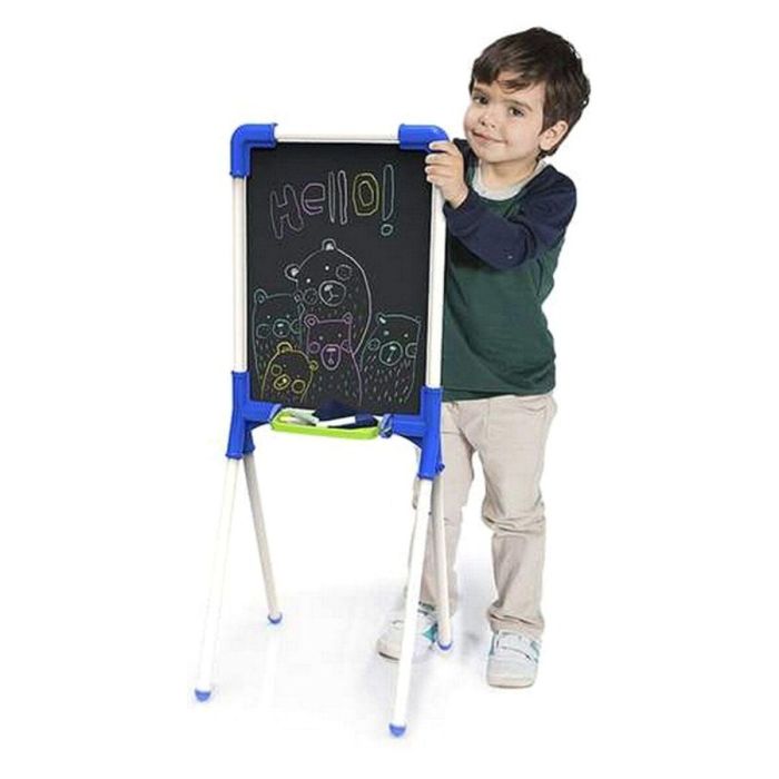 Pizarra junior reversible 37x32x85 cm incluye 12 piezas 3