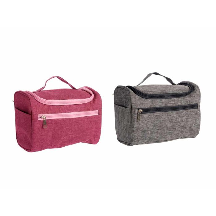 Neceser Viaje Portatil Surt Gris Rosa Berilo 14X18CM (8 Unidades) 1 Neceser Viaje Portatil Surt Gris Rosa Berilo 14X18CM (8 Unidades) 1