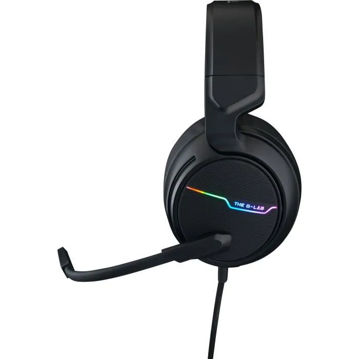 The G-Lab Korp Thallium Headset con Micrófono para Juegos - Sonido Digital 7.1 - Compatible con PC, PS4 2