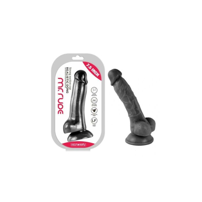 Consolador Realista VSCNOVELTY Negro 19 cm 2 Consolador Realista VSCNOVELTY Negro 19 cm 2