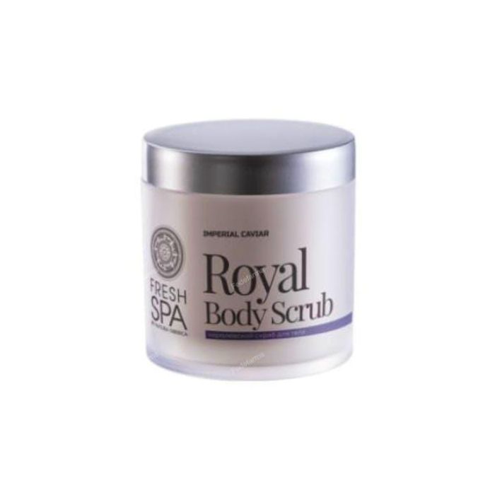 Natura Siberica Exfoliante Corporal Royal con Caviar Negro para piel firme y elástica, 400 ml