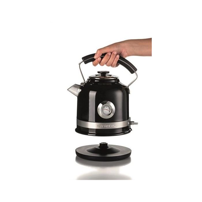 Ariete 2854/02 Hervidor Eléctrico Moderna Negro, Acero Inoxidable, 1.7 Litros, Base Inalámbrica 360° 6 Ariete 2854/02 Hervidor Eléctrico Moderna Negro, Acero Inoxidable, 1.7 Litros, Base Inalámbrica 360° 6