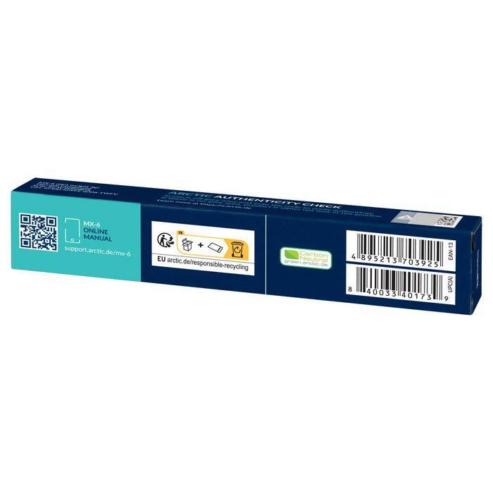 Arctic MX 4g Gris - Pasta Térmica de Alto Rendimiento y Fácil Aplicación con Resistencia Térmica Ultra Baja y Calidad Galardonada 2 Arctic MX 4g Gris - Pasta Térmica de Alto Rendimiento y Fácil Aplicación con Resistencia Térmica Ultra Baja y Calidad Galardonada 2