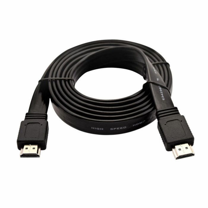 Cable HDMI V7 V7HDMI4FL-02M-BK-1E (2 m)