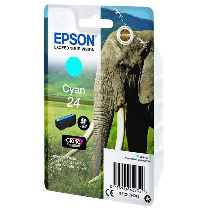 Cartucho de Tinta Original Epson Cartucho 24 cian Cian 4,6 ml 3