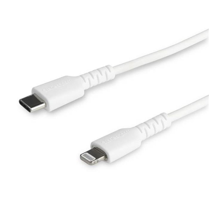 Cable USB a Lightning Startech RUSBCLTMM1MW Blanco 1 m Cable USB a Lightning Startech RUSBCLTMM1MW Blanco 1 m