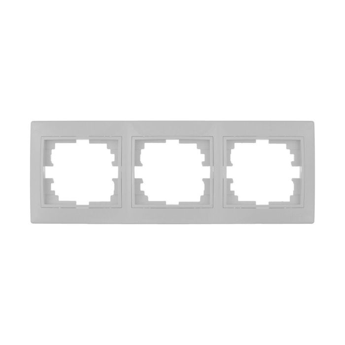 Solera Marco para 3 elementos horizontal blanco 225x81mm serie Europa ERP73U