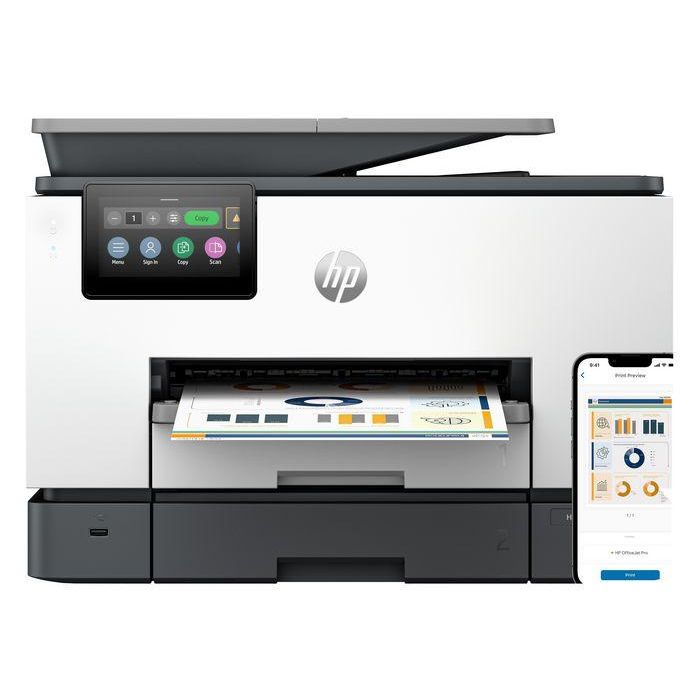 HP OfficeJet Pro 9130b Impresora Multifunción Inyección Tinta Térmica Color A4, Wifi, Dúplex (impresión/escaneo), ADF, 25ppm, Pantalla Táctil