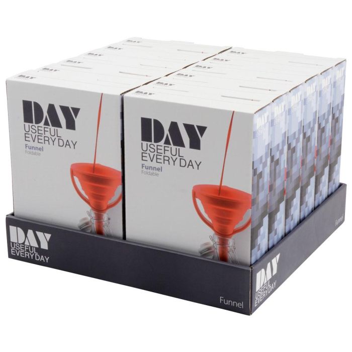 Embudo Retráctil DAY Diámetro 12 cm Apto Uso Alimentario Flexible Plegable 3