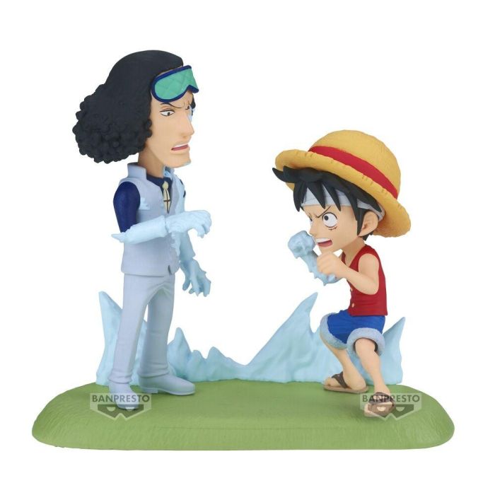 Banpresto BP28688P Figura One Piece World Collectable Log Stories - Monkey D. Luffy vs Kuzan, PVC y ABS, 9 cm 4