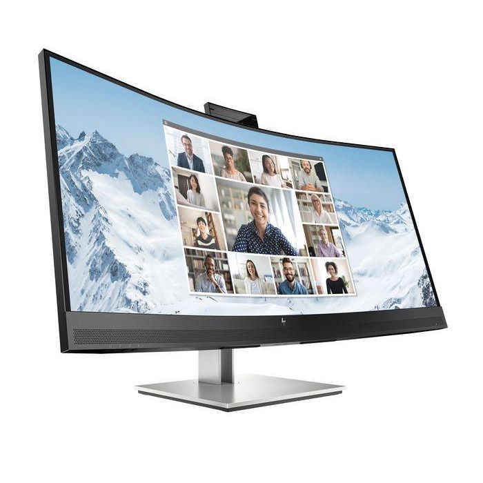 HP E34m G4 Monitor WQHD Curvo USB-C para Conferencias, Certificado Zoom, Webcam 5MP, Altavoces, Mics, Carga 65W 1