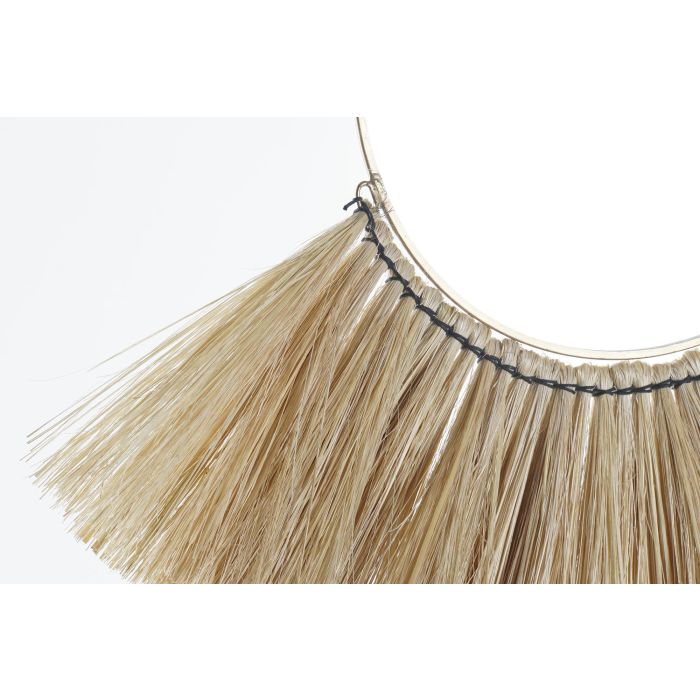 DKD Home Decor Espejo Balines Decoración Yute y Cristal, con Flecos, Tono Natural, Medidas 46 Ancho x 38 Alto x 1 Fondo cm (4 Unidades) 2 DKD Home Decor Espejo Balines Decoración Yute y Cristal, con Flecos, Tono Natural, Medidas 46 Ancho x 38 Alto x 1 Fondo cm (4 Unidades) 2