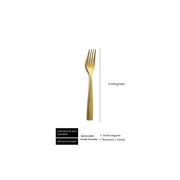 Sinxelo Satin Cobre Tenedor Mesa 205 Mm (12 Unidades) 1 Sinxelo Satin Cobre Tenedor Mesa 205 Mm (12 Unidades) 1