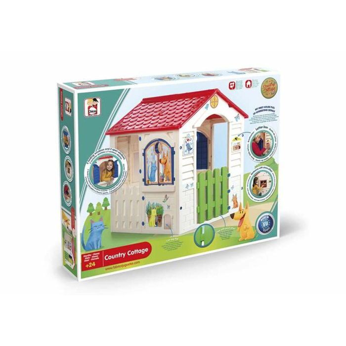 Casa country cottage con jueco para mascotas y puerta efecto madera 84x103x104 cm 8 Casa country cottage con jueco para mascotas y puerta efecto madera 84x103x104 cm 8