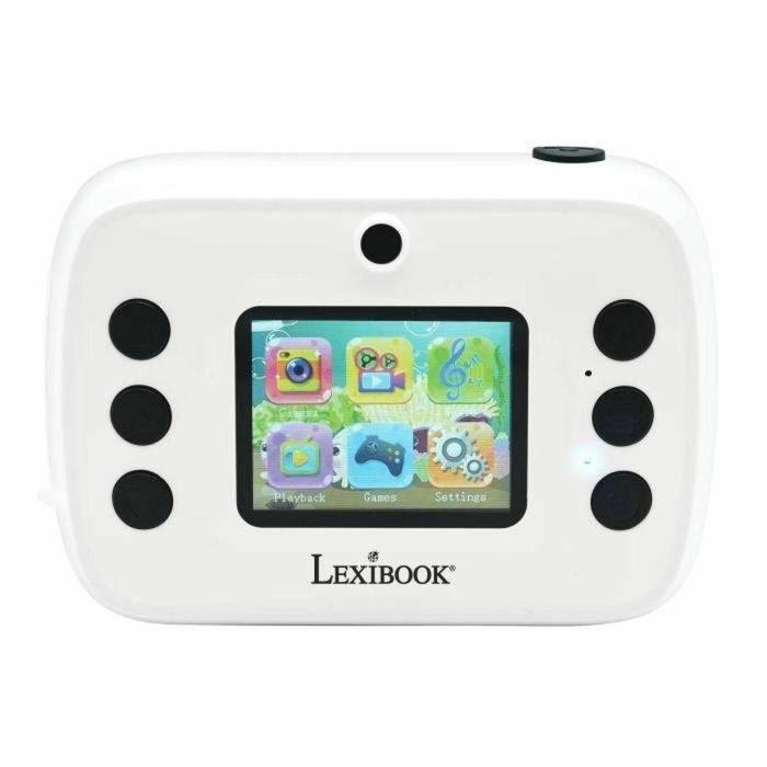 LEXIBOOK Cámara de Fotos con Impresora Infantil, Video, Personalización de Fotos, Incluye Tarjeta SD 32GB y Papel Térmico 2
