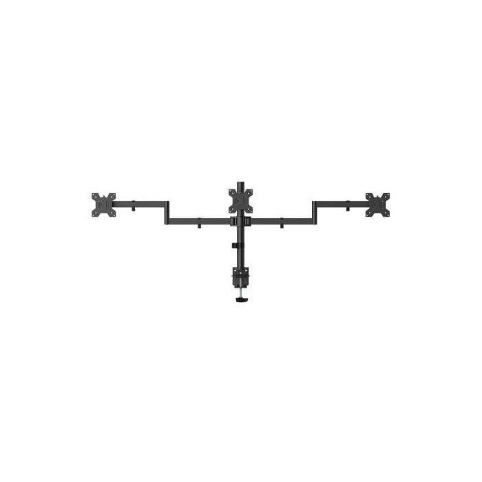 AISENS - SOPORTE DE MESA ECO GIRATORIO E INCLINABLE PARA 3 MONITORES 10KG (3 PIVOTES, 2 BRAZOS) DE 13-27, NEGRO 1 AISENS - SOPORTE DE MESA ECO GIRATORIO E INCLINABLE PARA 3 MONITORES 10KG (3 PIVOTES, 2 BRAZOS) DE 13-27, NEGRO 1