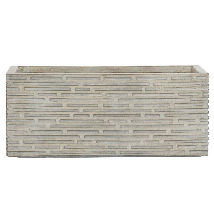 Jardinera Home ESPRIT Beige Fibra de Vidrio Magnesio 74,5 x 37,5 x 37,5 cm 2