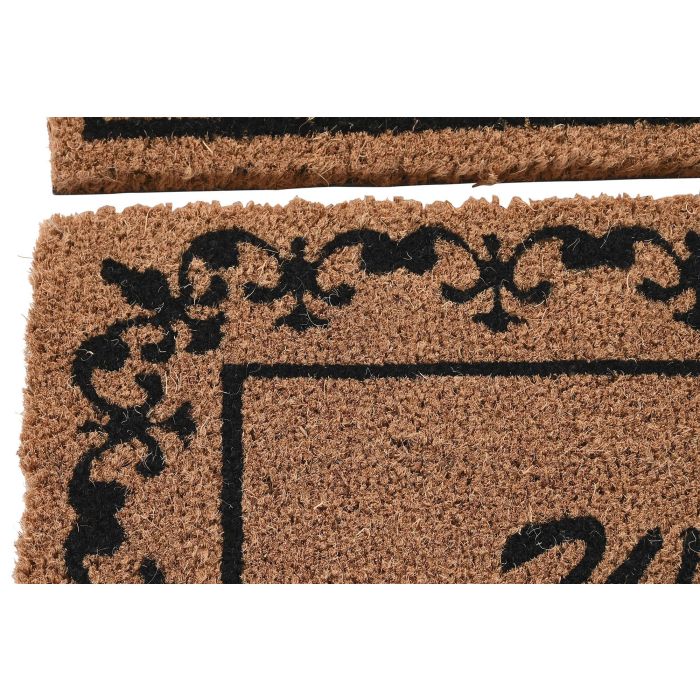 Felpudo Terraza Y Jardin DKD Home Decor Marron Negro 45 x 2.3 x 75 cm (6 Unidades) 1