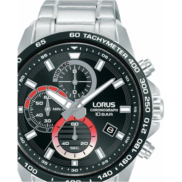 Reloj Hombre Lorus RM357JX9 Negro Plateado 1 Reloj Hombre Lorus RM357JX9 Negro Plateado 1
