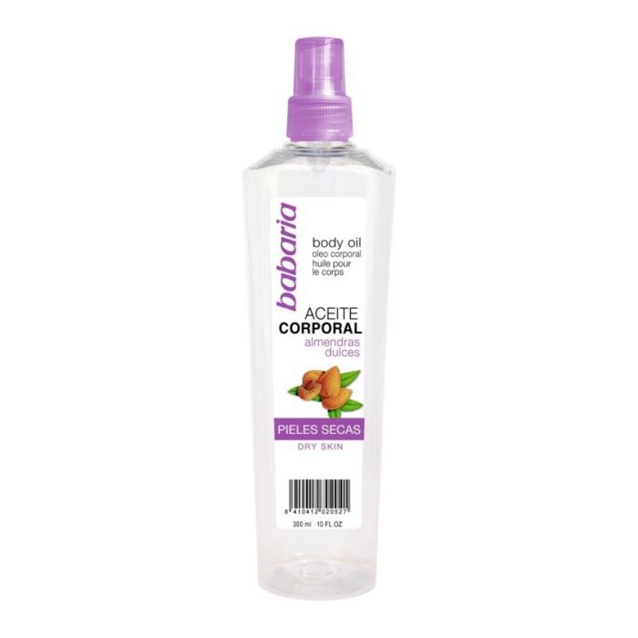 BABARIA Aceite Corporal Hidratante de Almendras 300 ml