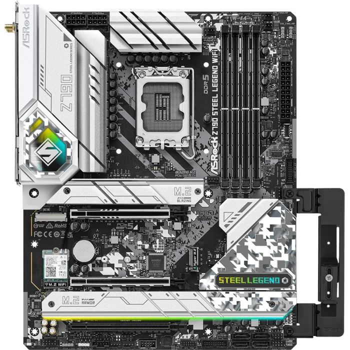 ASRock Z790 Steel Legend WiFi - Placa Base Intel Z790 LGA 1700 ATX, DDR5, Wi-Fi 6E, 90-MXBKD0-A0UAYZ 1 ASRock Z790 Steel Legend WiFi - Placa Base Intel Z790 LGA 1700 ATX, DDR5, Wi-Fi 6E, 90-MXBKD0-A0UAYZ 1