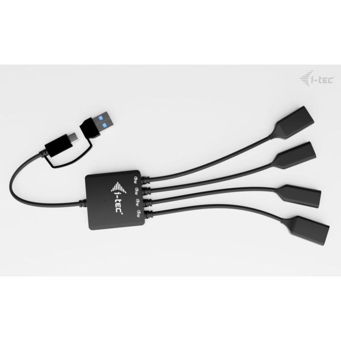 I-TEC USB-C/USB-A Cable HUB 4 port 2x USB-C 3.2 Gen 1 2x USB-A 3.2 Gen 1 2 I-TEC USB-C/USB-A Cable HUB 4 port 2x USB-C 3.2 Gen 1 2x USB-A 3.2 Gen 1 2