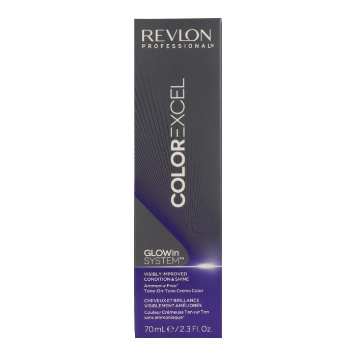 Revlon Color Excel Glowin 8.21 – Tinte Profesional Rubio Claro Irisado Ceniza sin Amoníaco 70ml