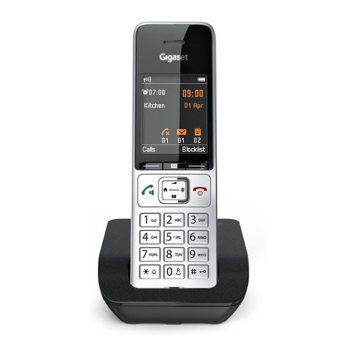 Gigaset COMFORT 500 Teléfono DECT Inalámbrico con Manos Libres, Identificador de Llamadas, 200 Entradas, Negro/Plata 17