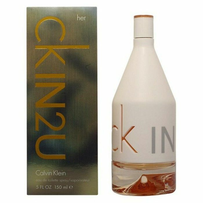 Calvin Klein CK IN2U HER Eau de Toilette Vaporizador para Mujer 50ml. Aroma Fresco Cítrico Floral con Notas de Vainilla y Madera