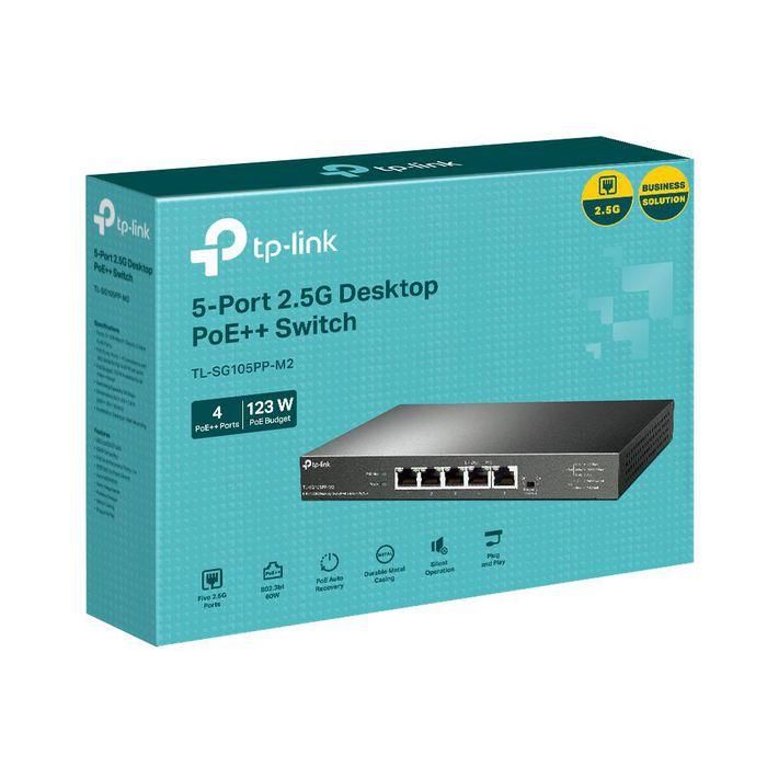 Switch Tp - Link Tl - Sg105Pp - M2 5 Puertos 2 Switch Tp - Link Tl - Sg105Pp - M2 5 Puertos 2