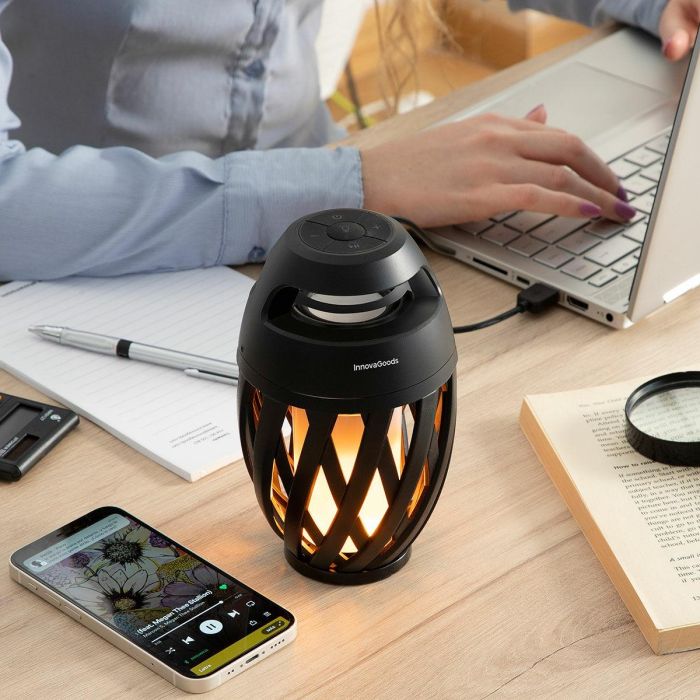 Altavoz Inalámbrico con LED Efecto Llama Spekkle InnovaGoods 7 Altavoz Inalámbrico con LED Efecto Llama Spekkle InnovaGoods 7