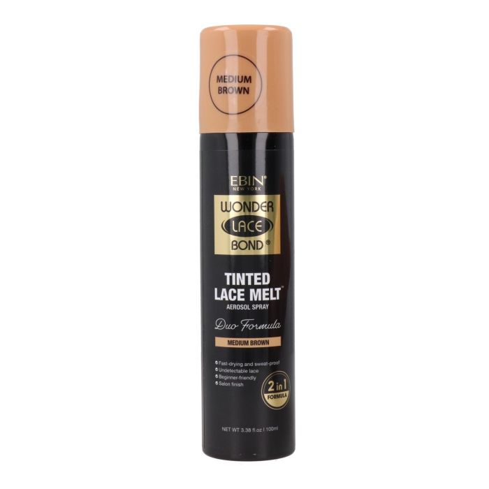 Ebin New York Tinted Lace Melt Medium Brown Aerosol Spray 100 ml