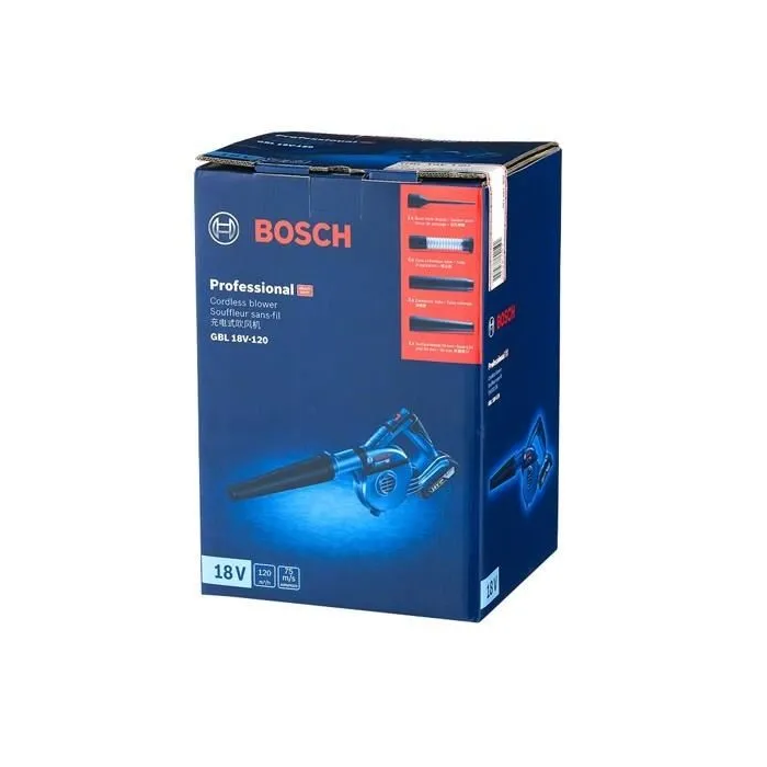 Bosch Professional GBL 18V-120 Soplador de Aire Potente, Limpieza de Superficies y Polvo (Sin batería y cargador) 1 Bosch Professional GBL 18V-120 Soplador de Aire Potente, Limpieza de Superficies y Polvo (Sin batería y cargador) 1