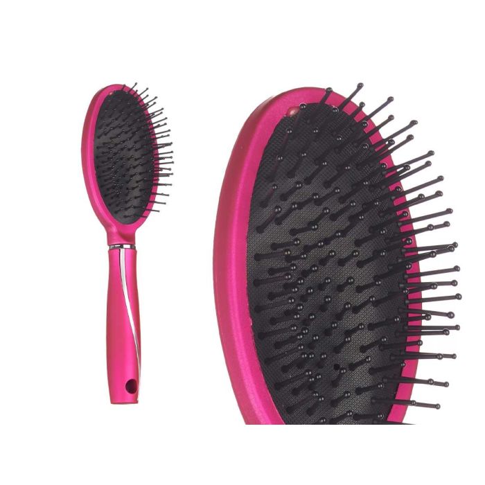 Cepillo de Cabello Fucsia Siliconado Berilo 7x25.5x3.5 cm (24 Unidades) 1 Cepillo de Cabello Fucsia Siliconado Berilo 7x25.5x3.5 cm (24 Unidades) 1