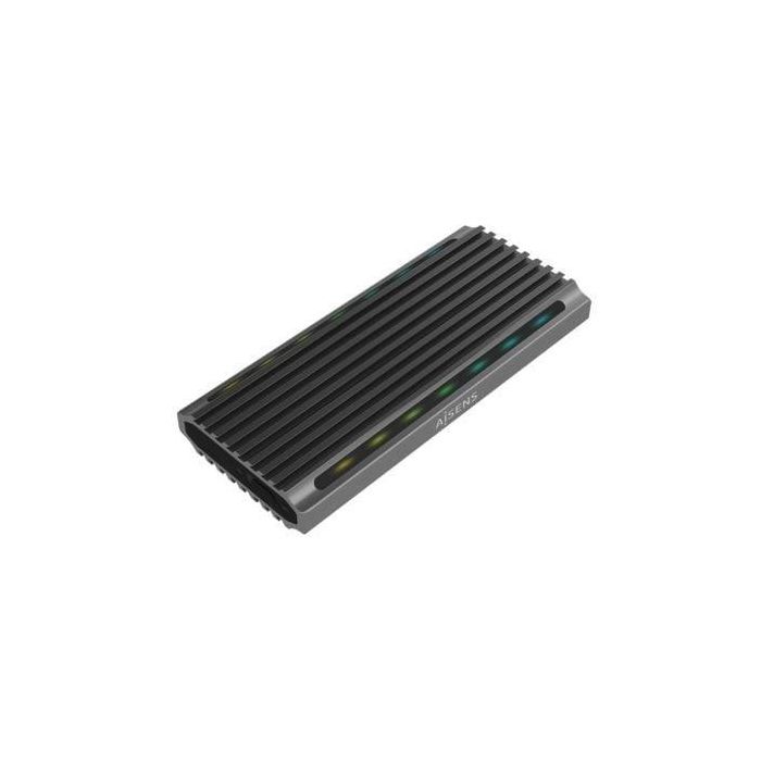 AISENS CAJA EXTERNA M.2 RGB GAMING ASM2-RGB011GR SATA/NVME A USB3.1 GEN2, GRIS 0 AISENS CAJA EXTERNA M.2 RGB GAMING ASM2-RGB011GR SATA/NVME A USB3.1 GEN2, GRIS 0
