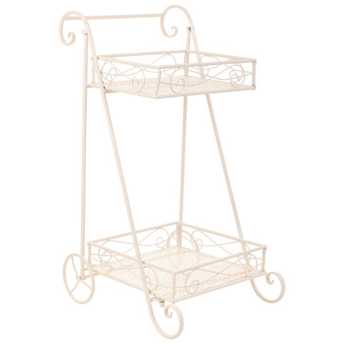 Soporte para Maceta Alexandra House Living Blanco Metal Hierro 23 x 65 x 28 cm