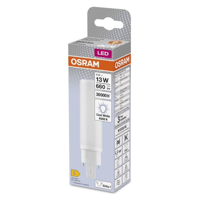 [LVE-4058075559103] Lámpara LED Ledvance/DULUX G24q 1 6W 660Lm 4000K 120º IP20 1