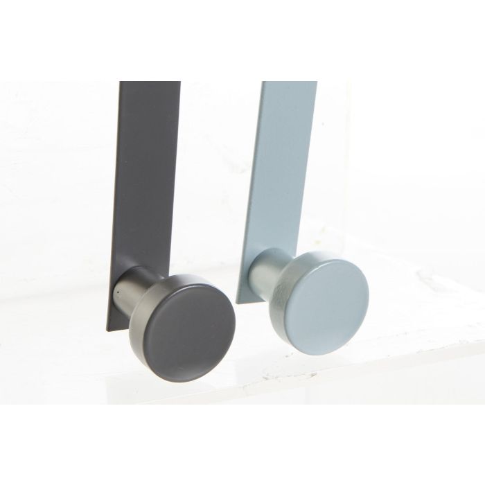 DKD Home Decor Perchero Glam de Metal, Set de 3 Piezas Surtidas (Gris Claro, Gris Oscuro, Dorado), 5x17x3 cm (4 Unidades) 1 DKD Home Decor Perchero Glam de Metal, Set de 3 Piezas Surtidas (Gris Claro, Gris Oscuro, Dorado), 5x17x3 cm (4 Unidades) 1
