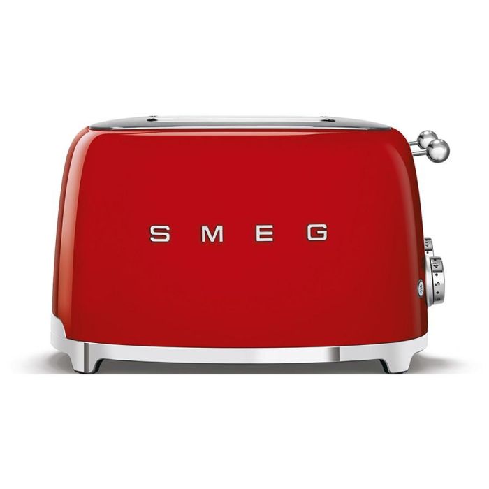 Smeg TSF03RDEU Tostador de Pan para 4 Rebanadas Estilo Retro Años 50 Color Rojo 1