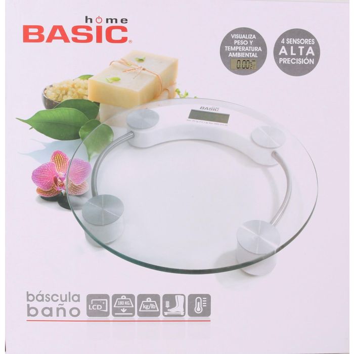 Basic Home Báscula Baño Digital 150 kg Roja (6 Unidades) 4