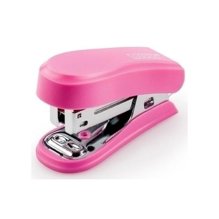 Grapadora Novus Mini (12H) Rosa (Incl. Caja 1000 Grapas 24/6)